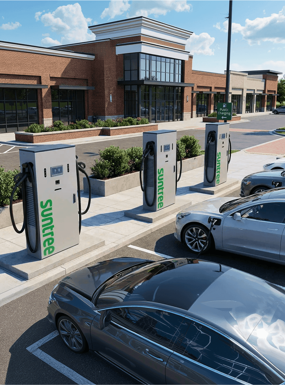 40kW Floor-Standing DC Fast Charger